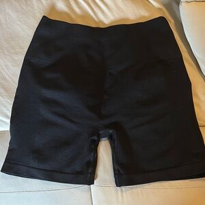 Alphalete Black Bike Shorts High-Waisted Stretch
